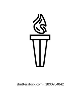 torch icon for your web design