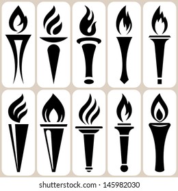 torch icons set