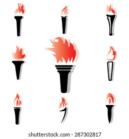 torch icons set