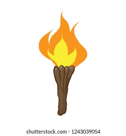 torch isolated illustration on white background