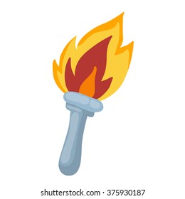 torch isolated illustration on white background