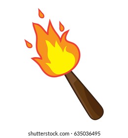 torch isolated illustration on white background