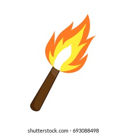 Torch isolated illustration on white background