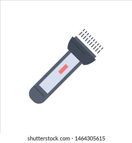 torch, light, flash, camping, hiking Flat Color Icon Vector. Vector Icon Template background