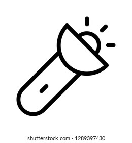 torch line icon