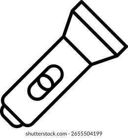 Design de vetor de ícone de linha de tocha