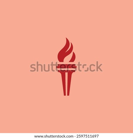 Torch Logo – A bold torch logo symbolizing enlightenment, passion, and leadership.