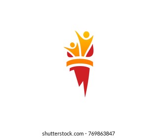 Torch Logo Design 