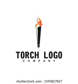 Torch logo design inspiration, vector Illustration