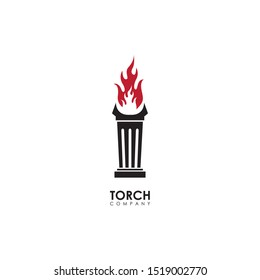 Torch logo design inspiration for your company