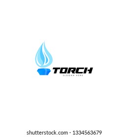 Torch Logo Design Template