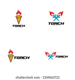 Torch Logo Design Template