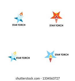 Torch Logo Design Template