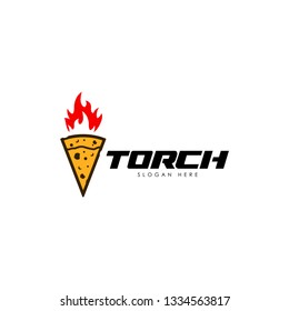 Torch Logo Design Template
