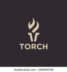 Torch Logo Icon Designs