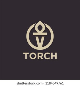 Torch Logo Icon Designs