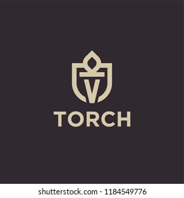 Torch Logo Icon Designs