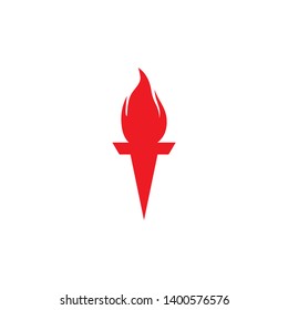 Torch logo inspiration symbol icon vector template