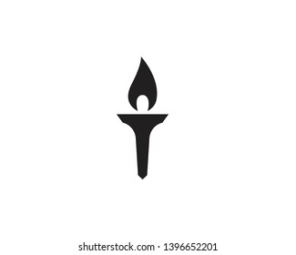  Torch logo and symbol design inspiration