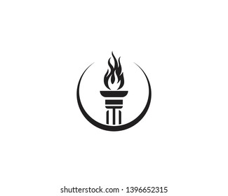  Torch logo and symbol design inspiration