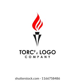torch logo template