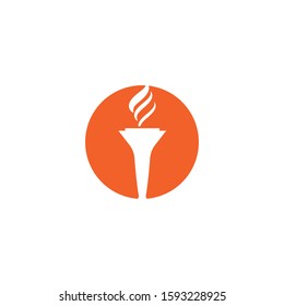 Torch  Logo Template vector symbol nature
