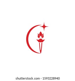 Torch  Logo Template vector symbol nature