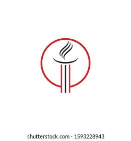 Torch  Logo Template vector symbol nature