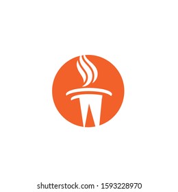 Torch  Logo Template vector symbol nature