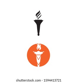 Torch  Logo Template vector symbol nature