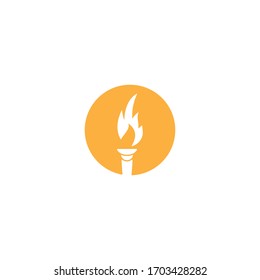 Torch  Logo Template vector symbol nature