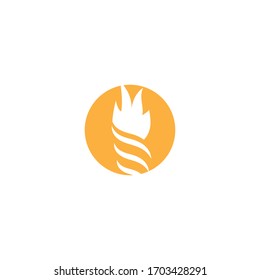Torch  Logo Template vector symbol nature