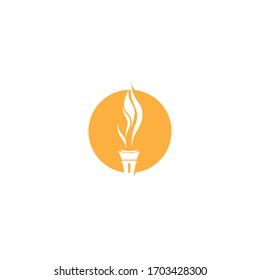 Torch  Logo Template vector symbol