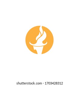 Naturaleza del símbolo vectorial de la plantilla de logotipo de torsión