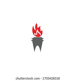 Torch  Logo Template vector symbol