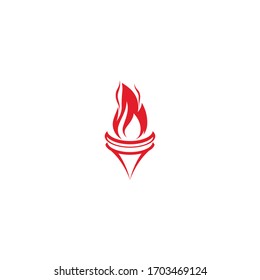 Torch  Logo Template vector symbol nature