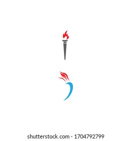 Torch  Logo Template vector symbol nature