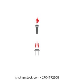 Torch  Logo Template vector symbol nature