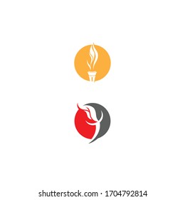 Torch  Logo Template vector symbol nature