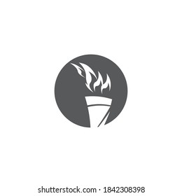 Torch  Logo Template vector symbol nature