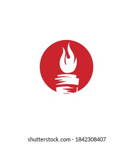 Torch  Logo Template vector symbol nature