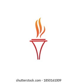Torch  Logo Template vector symbol nature