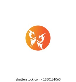 Torch  Logo Template vector symbol nature