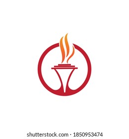 Torch  Logo Template vector symbol nature