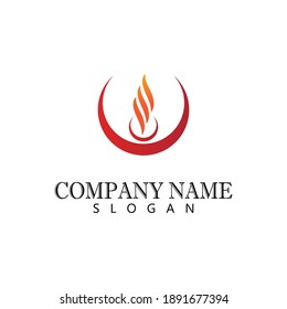 Torch  Logo Template vector symbol nature