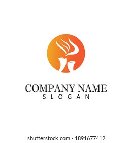 Torch  Logo Template vector symbol nature