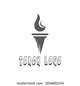 Torch  Logo Template vector symbol illustration design