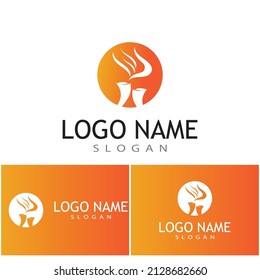 Torch  Logo Template vector symbol illustration design