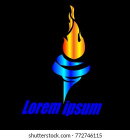 torch logo vector