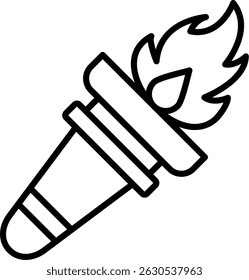 Antorcha Nuevo Vector de diseño de iconos creativos